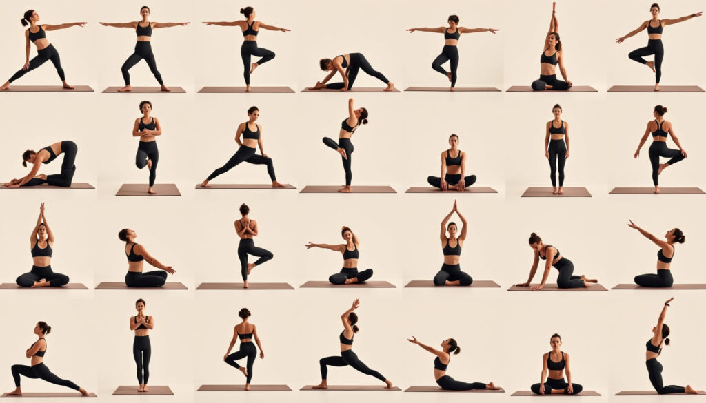 découvrez les 108 postures du yoga en détail : noms, bienfaits et conseils pour les réaliser. consultez notre guide pratique au format pdf.
